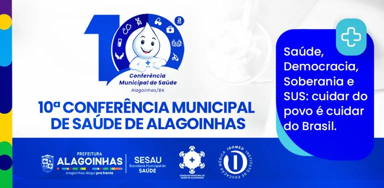 Convite: Inscrições abertas para a 10ª Conferência Municipal de Saúde de Alagoinhas