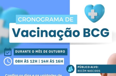 Alagoinhas escala unidades de saúde para vacinação BCG em recém-nascidos