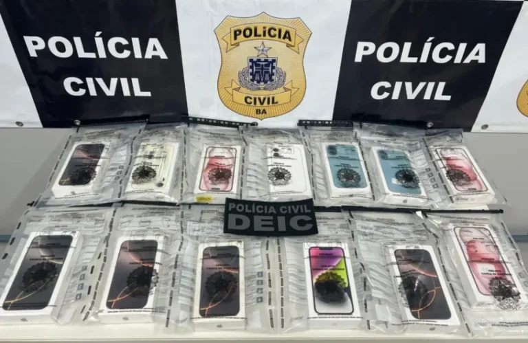 Polícia Civil da Bahia recupera celulares roubados avaliados em R$ 95 mil