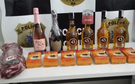 Funcionário é preso suspeito de furtar filé mignon, whisky e champanhe avaliados em R$ 10 mil